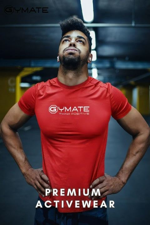 gymate pro premium activewear t shirt red