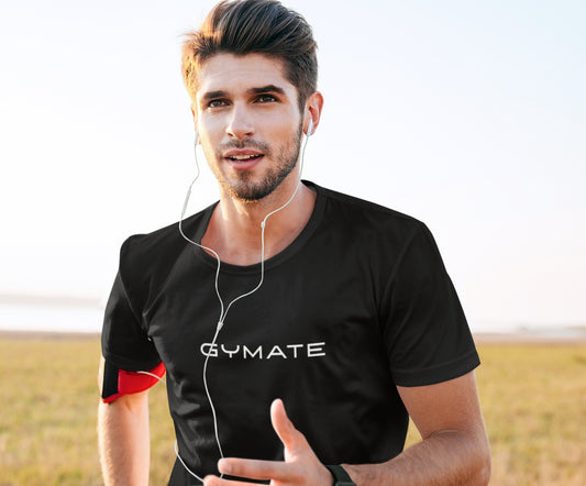 Mens running tops Recycled T-shirt Performance Activewear Original [lge/ctr] black