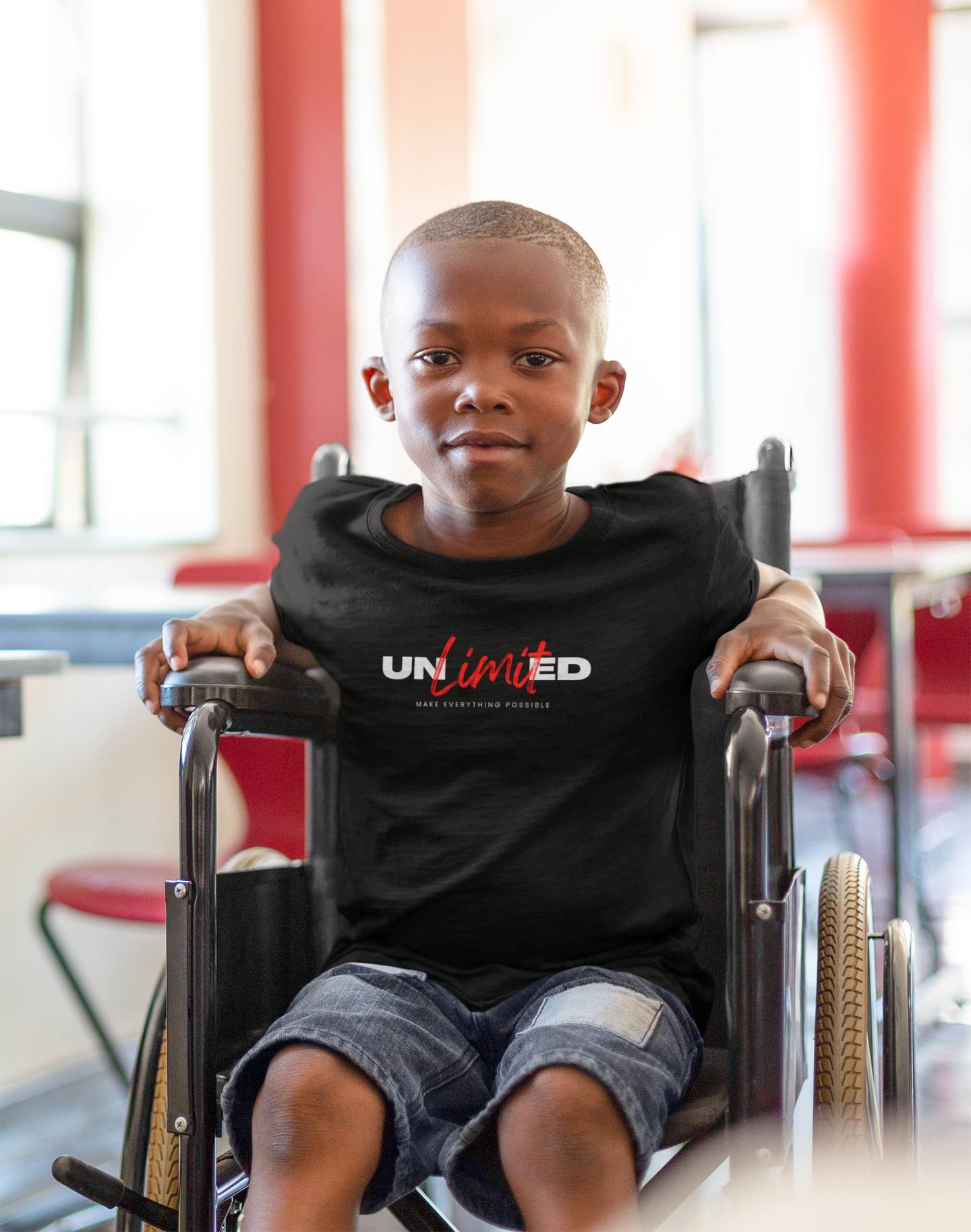 Slogan T Shirts Youth/Kids Motivational | Unlimited black boys