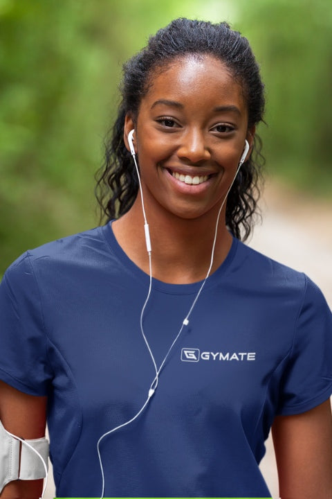 Recycled Womens Running Tops & Gym T-shirt Flex 2 royal blue
