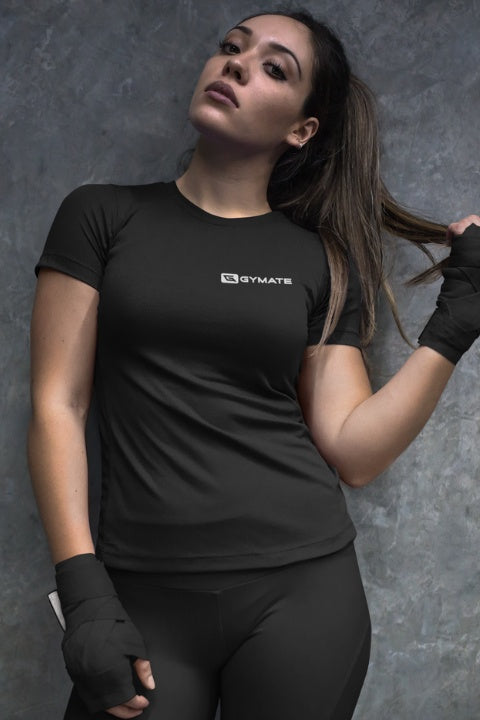 Womens Gym tops & t-shirts activewear core 2 black