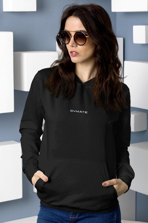 Designer Womens Hoodies Original Gymate ctr/small black