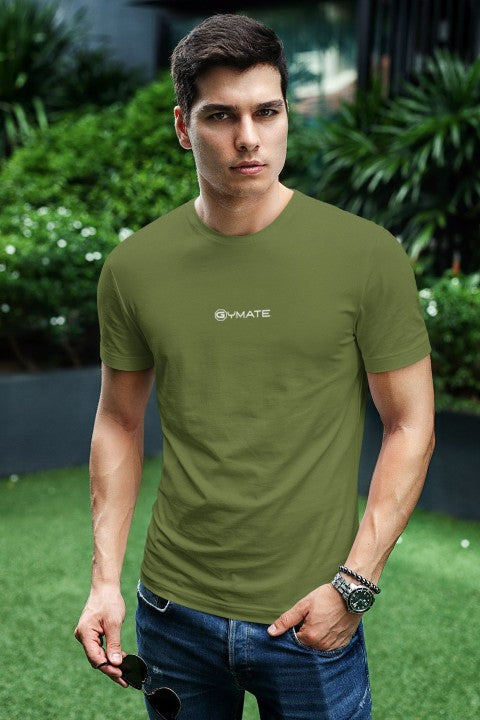 Mens T shirt Gymate ctr/sml green