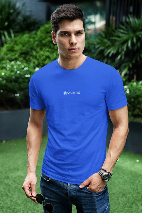 Mens T shirt Gymate ctr/sml blue