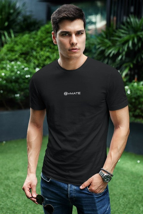 Mens T shirt Gymate ctr/sml black