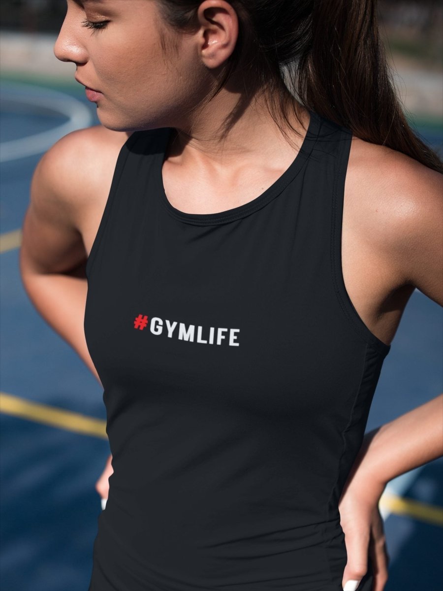 Vest Top for women Stylish Activewear / Athleisure | #GYMLIFE black