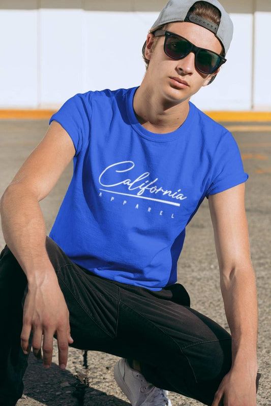 Cool t shirts Mens | mens summer t shirts | California apparel blue