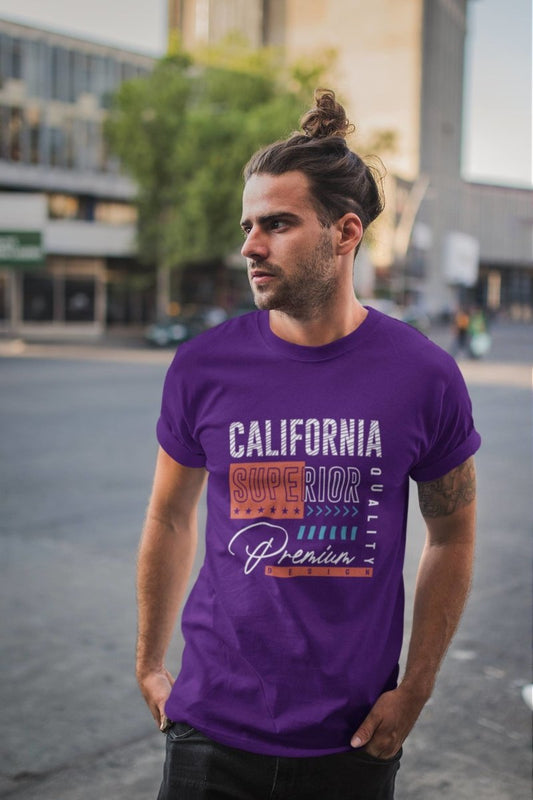 Mens clothing T shirts Activewear & | California premium purple