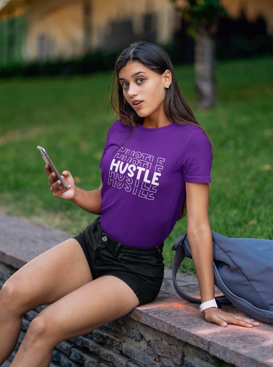 Stylish T-shirts for women Activewear / Athleisure | HUSTLE purple