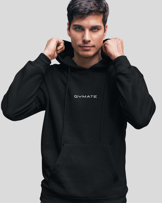 Gymate's Black Hoodie Mens Designer Edition