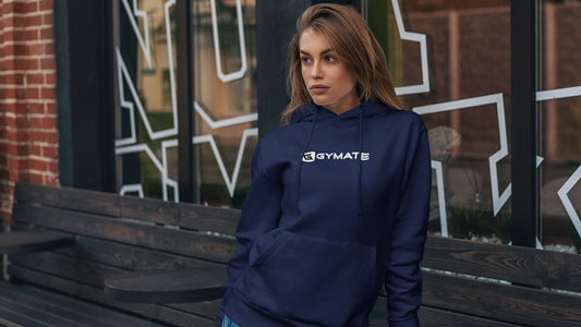 Gymate athleisure navy women's sports hoodie