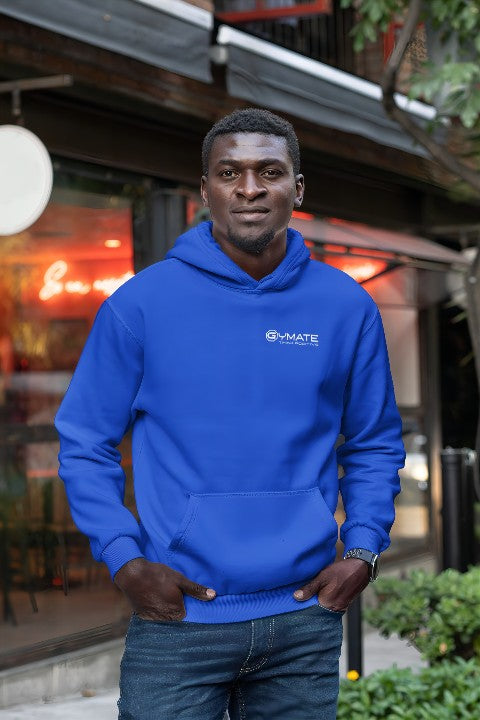 Blue hoodie mens clearance