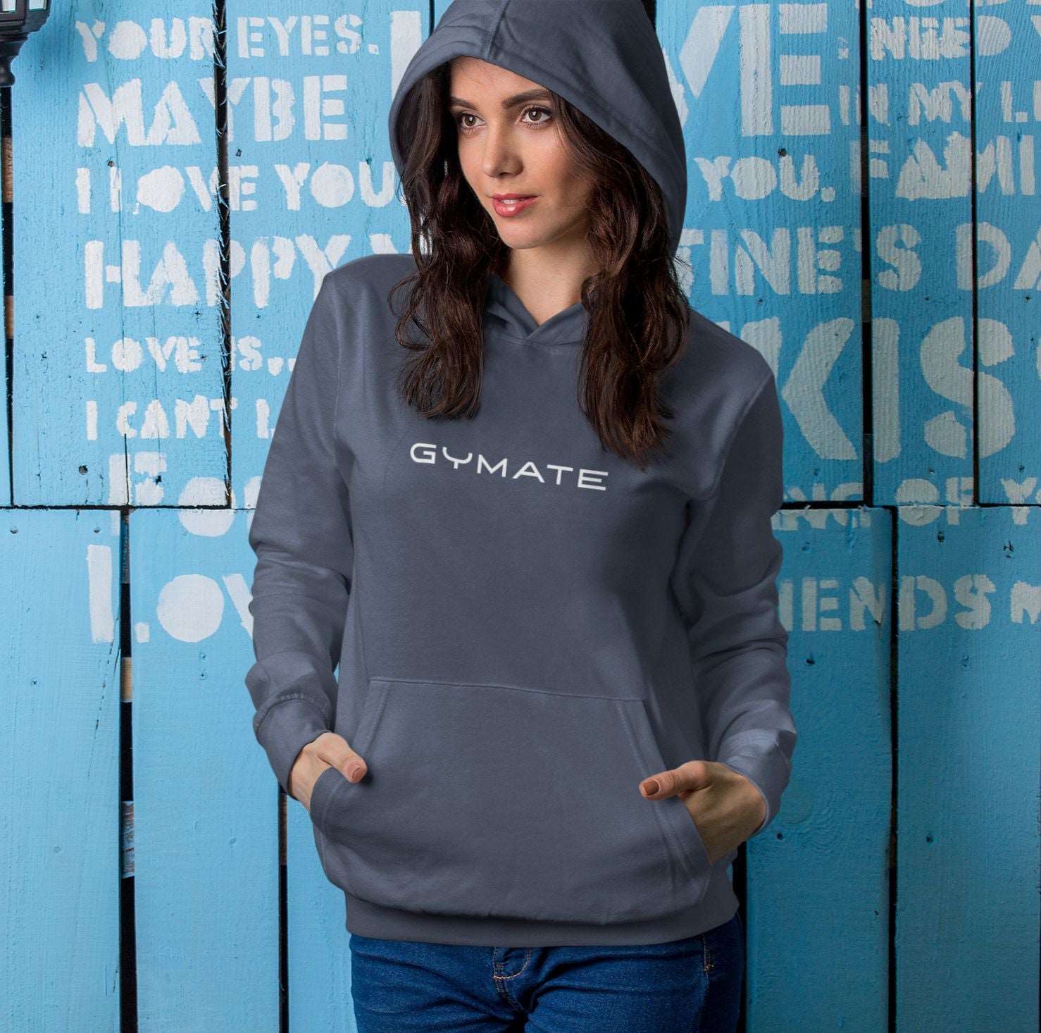 Women's Designer Hoodies Original Gymate ctr/large dark grey