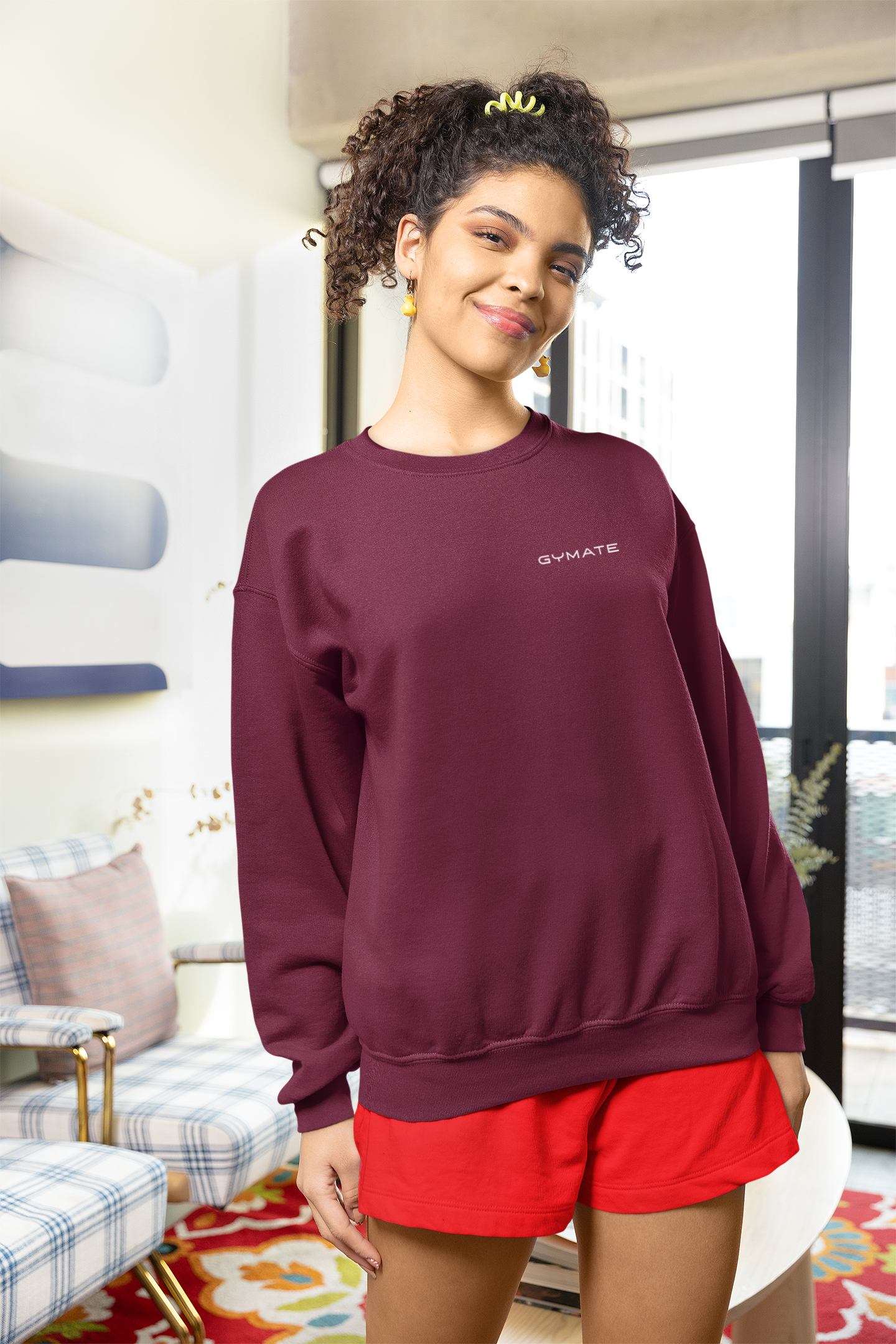 Designer Sweatshirts Original Gymate [chest] burgandy