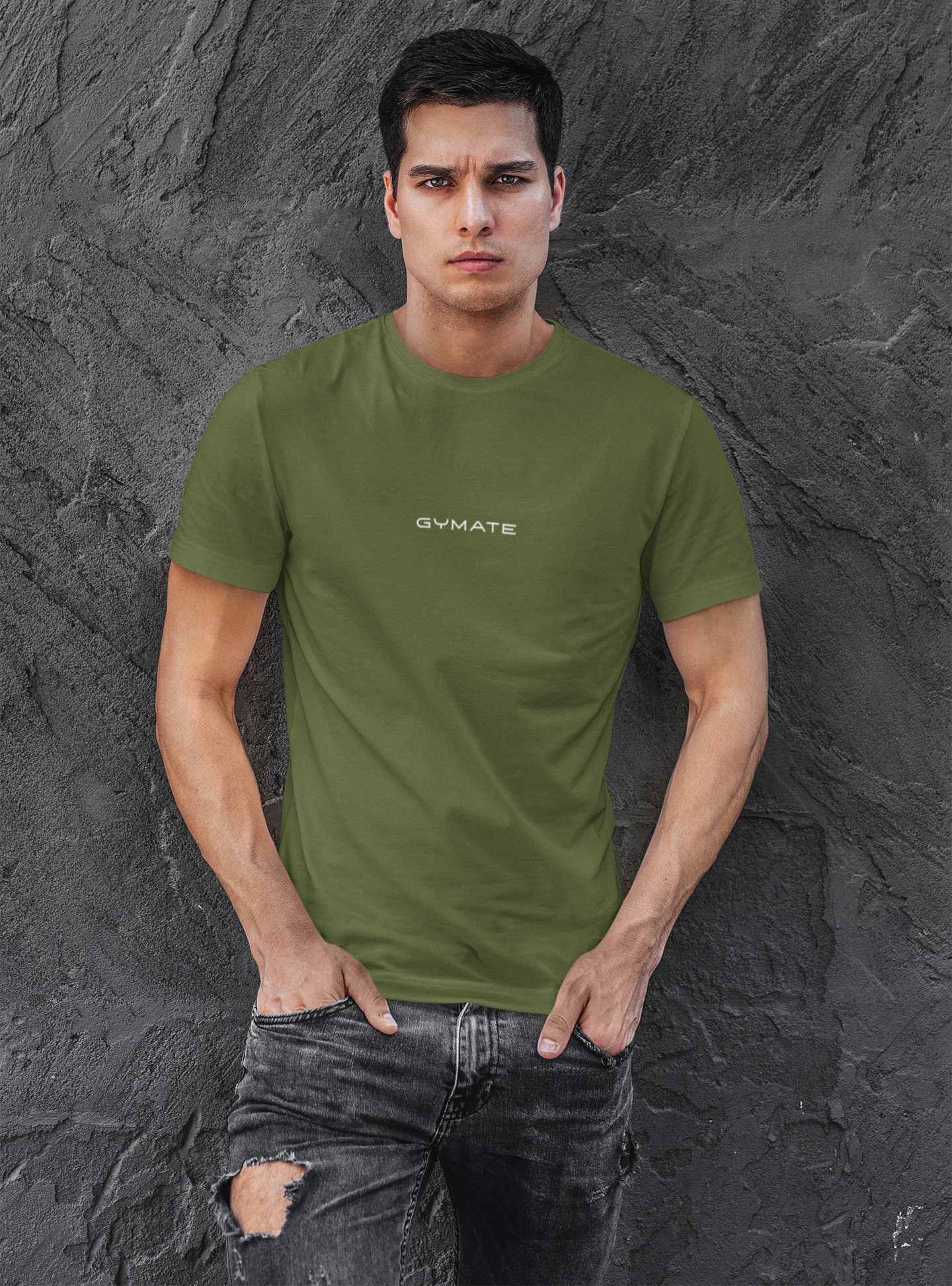 Designer mens T shirts Original Gymate sml/ctr green