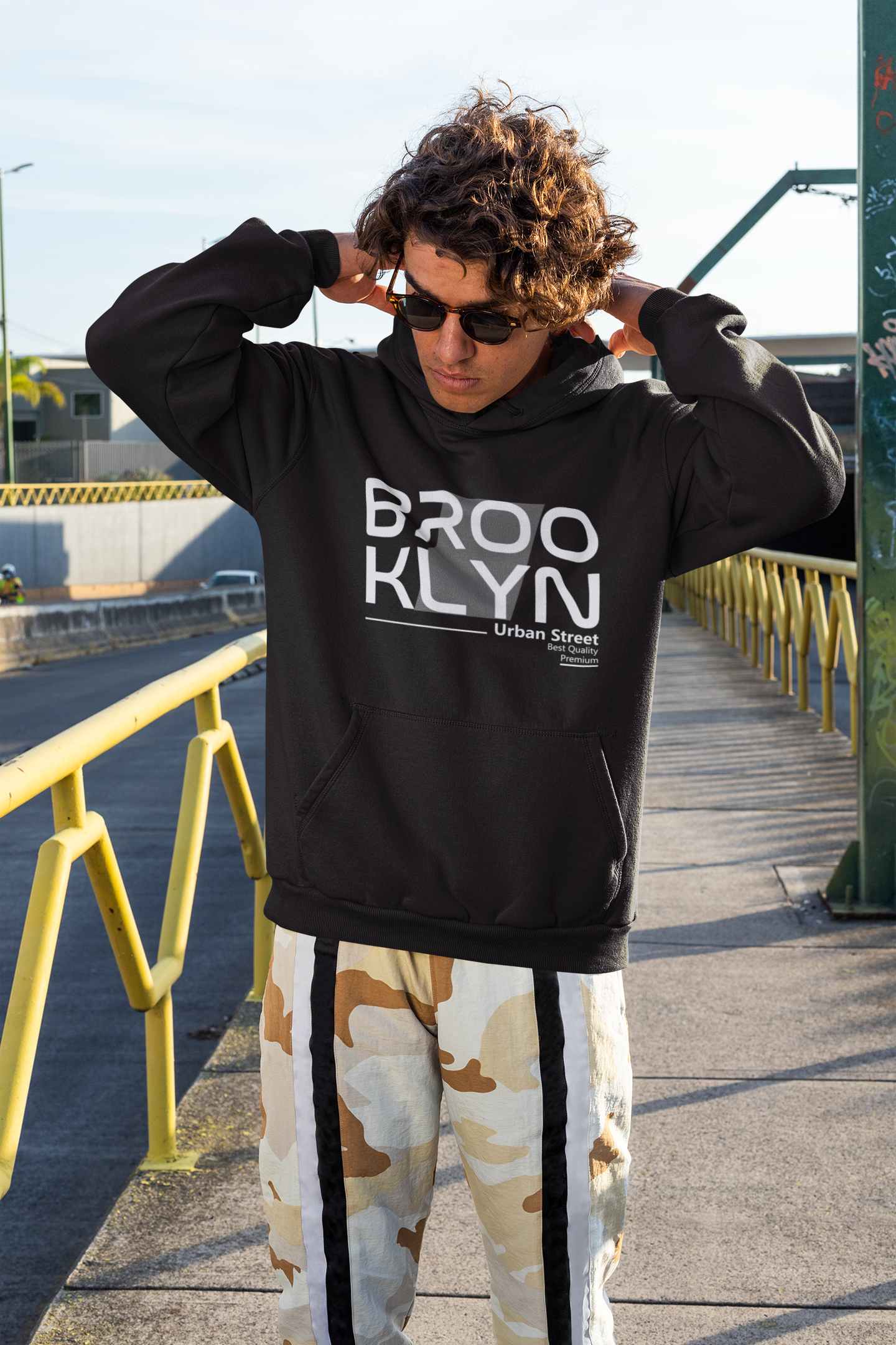 Stylish Hoodies for Men | Brooklyn Activewear / Athleisure | black