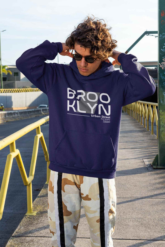 Stylish blue Hoodies for Men | Brooklyn Activewear / Athleisure | navy