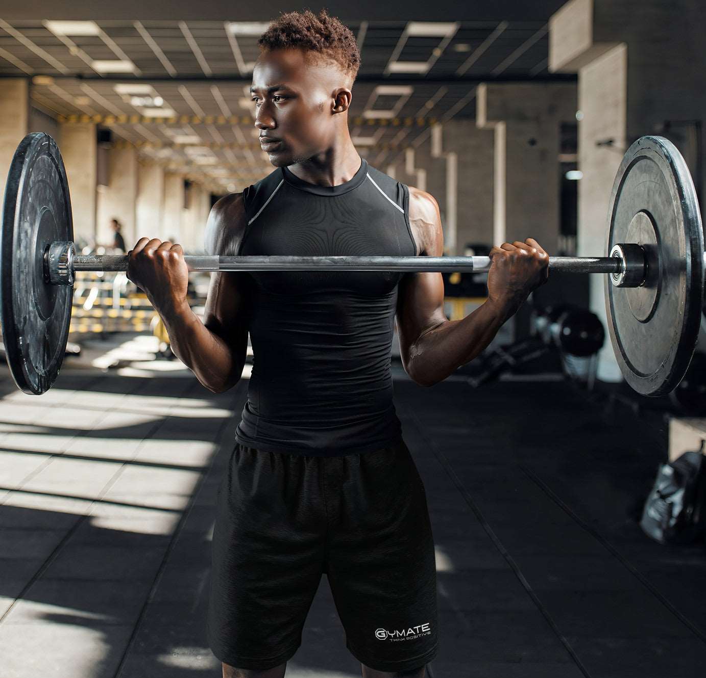 Activewear Mens Gym Shorts | Sweat Wicking Mens Black Shorts