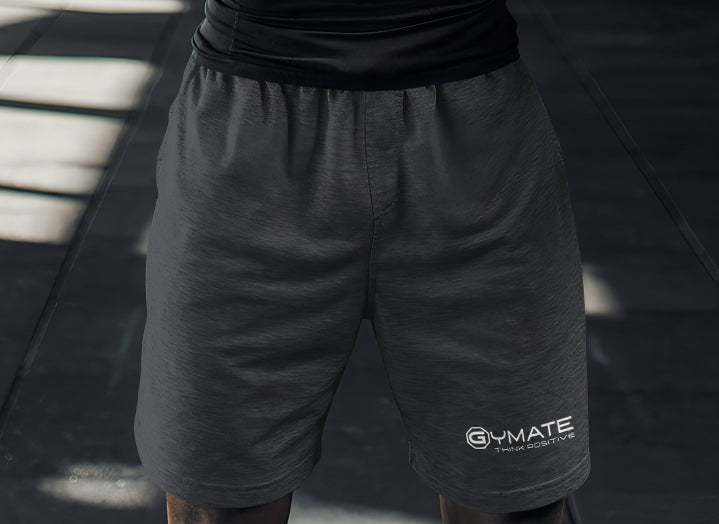 Affordable Activewear Shorts | Sweat Wicking Charcoal swatch