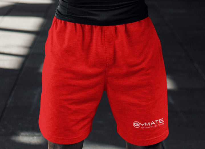 Affordable Activewear Shorts | Sweat Wicking Red swatch