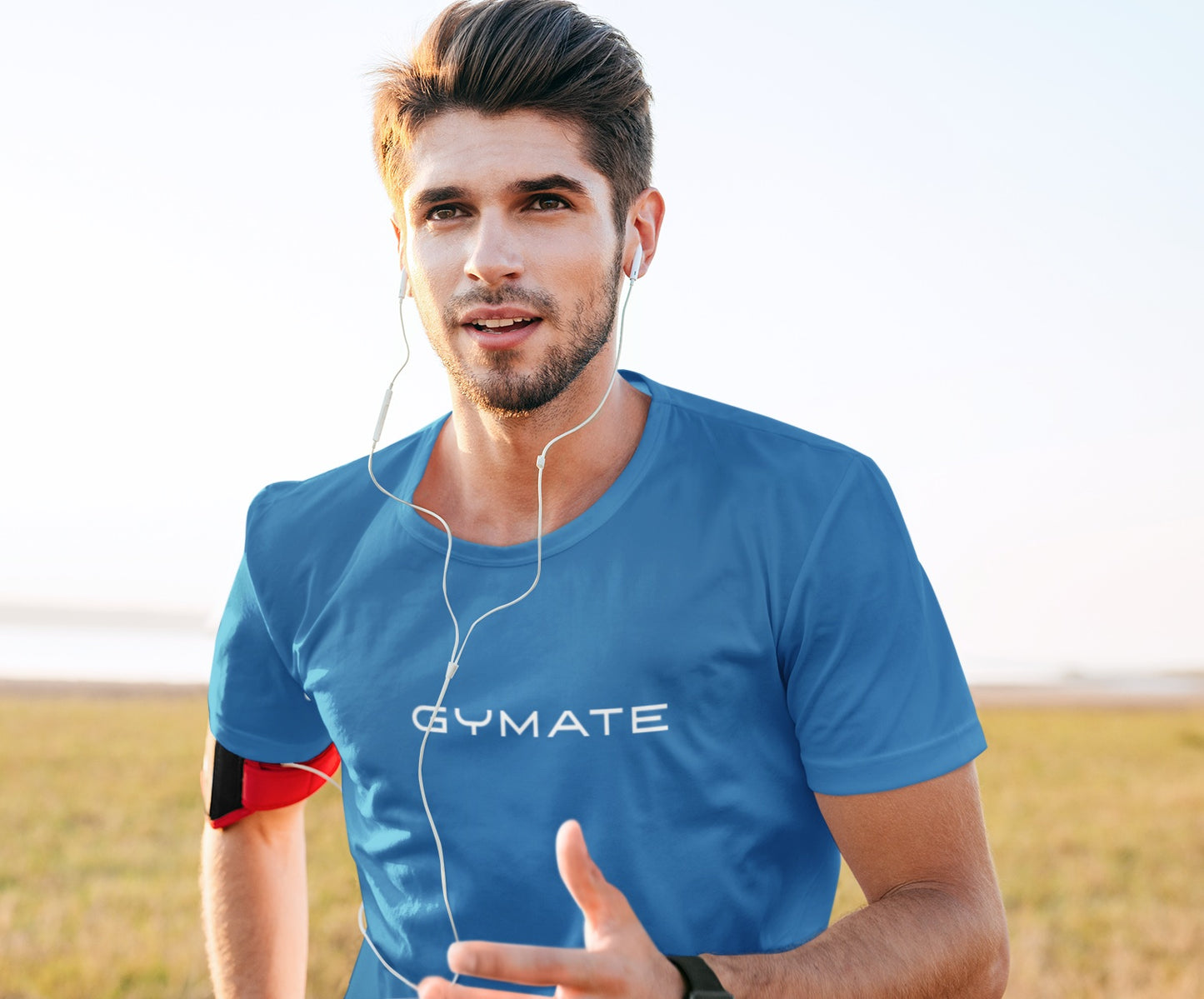 Mens running tops Recycled T-shirt Performance Activewear Original [lge/ctr] sapphire blue