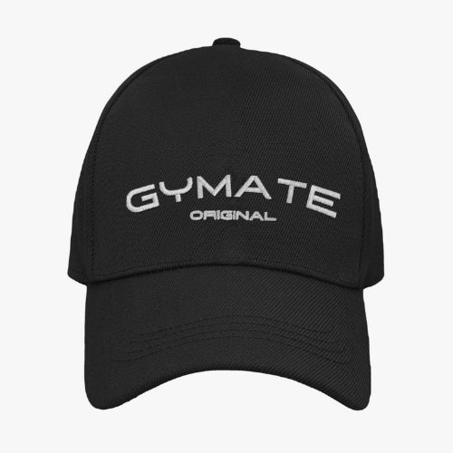 Baseball Cap Unisex Embroidered 'Gymate Original' black