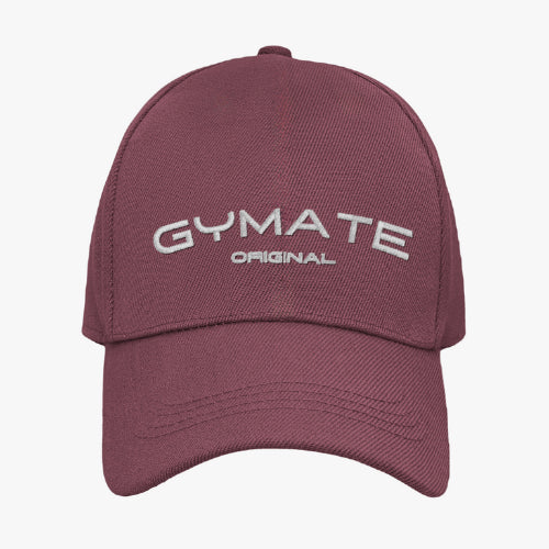 Baseball Cap Unisex Embroidered 'Gymate Original' burgundy