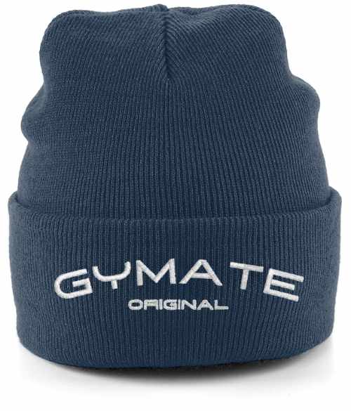 Beanie Hat Unisex Embroidered Gymate Original french navy