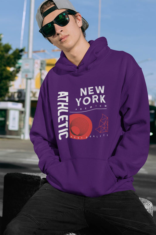Kids Hoodies/Youth Activewear Boys & Girls Hoodies Athletic New York purple boys