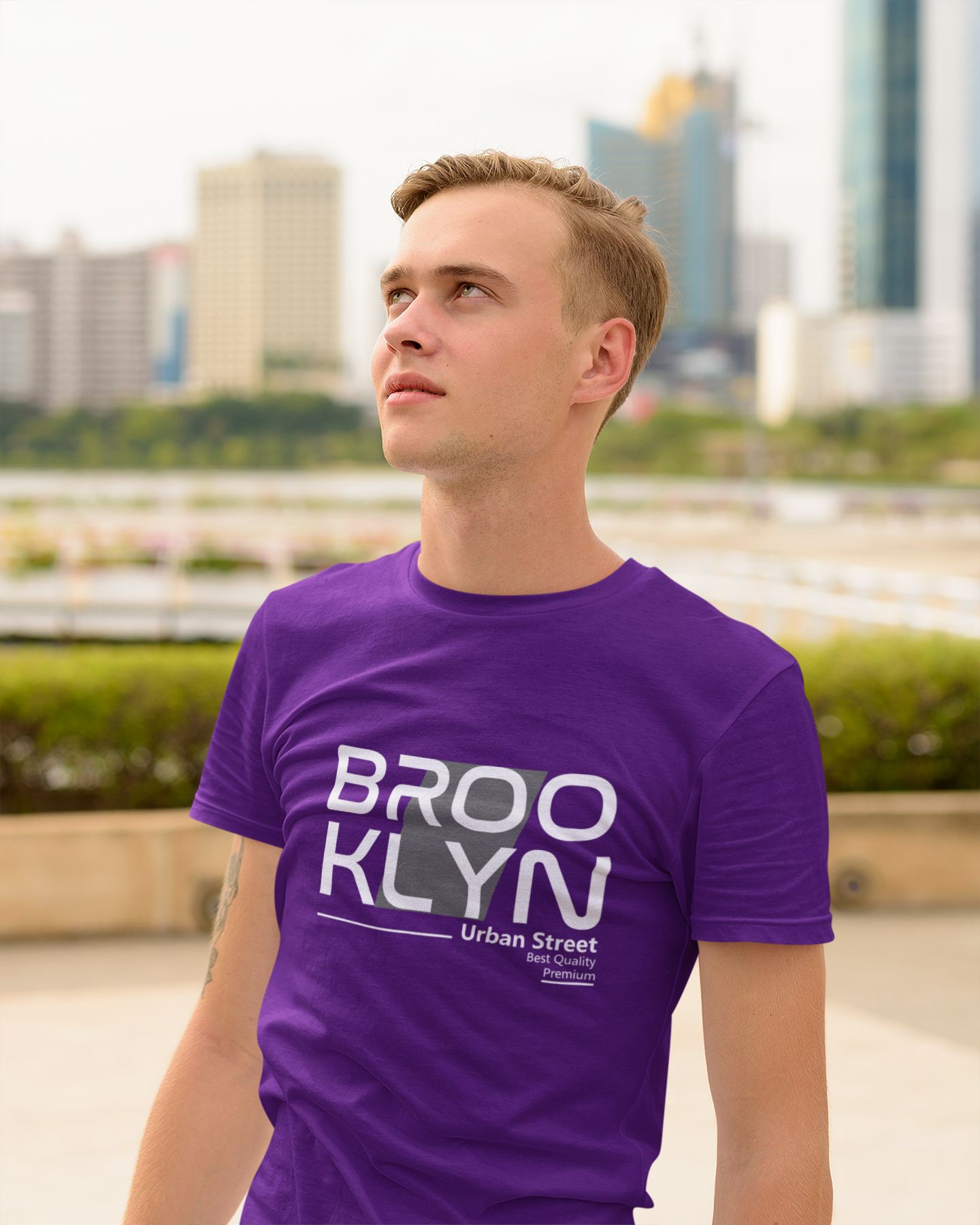 Slogan T Shirts Youth/Kids Motivational | Brooklyn purple boys