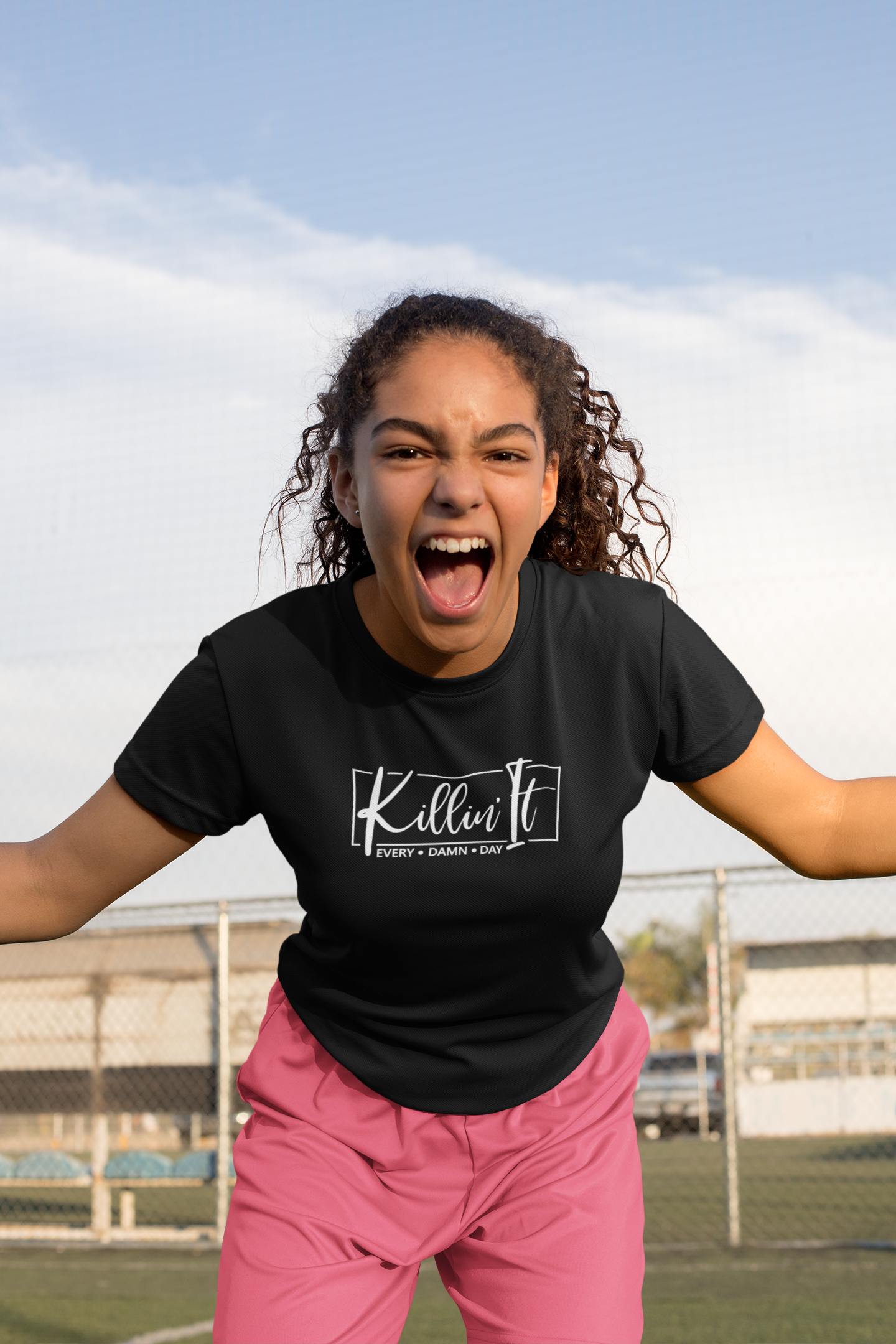 Slogan T Shirts Youth/Kids Motivational | Killin it black girls
