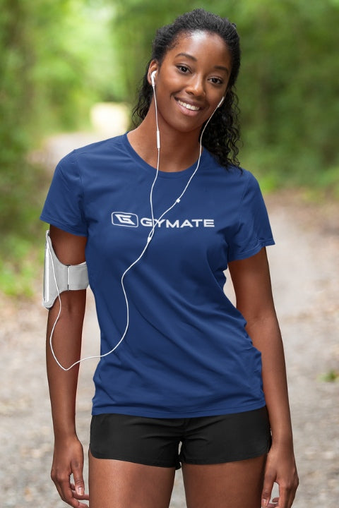 Recycled Womens Running Tops & Gym T-shirt Flex royal blue