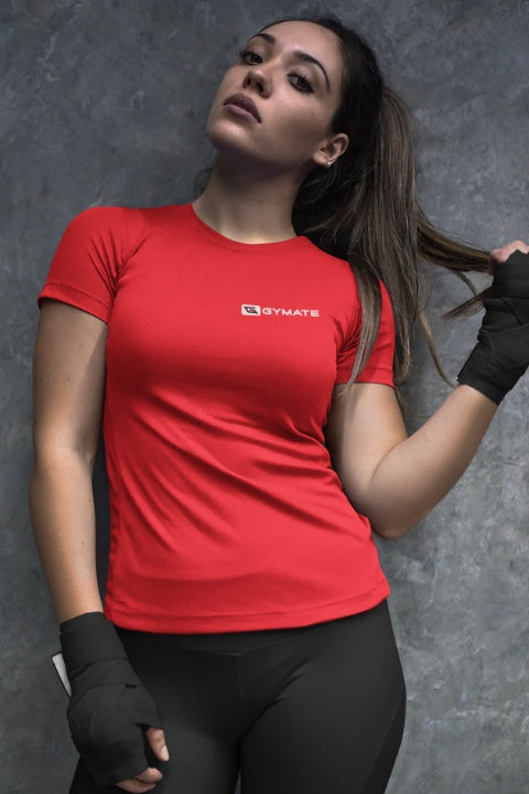 Womens Gym tops & t-shirts activewear core 2 red