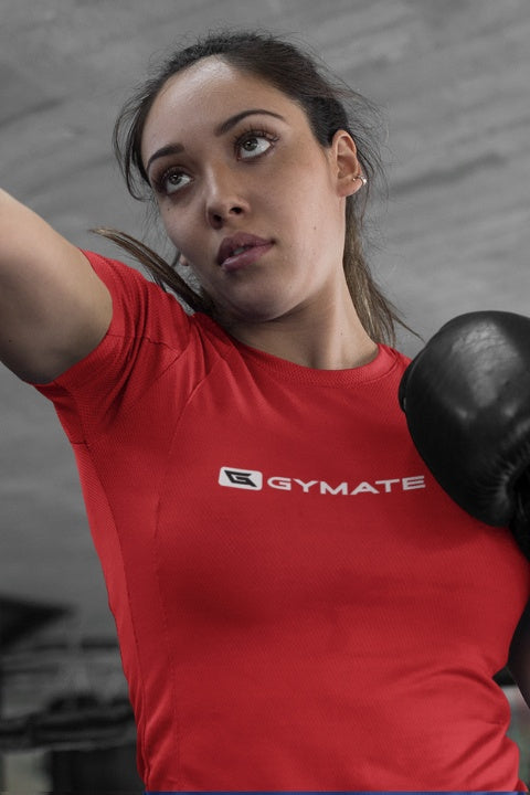 Womens Gym tops & t-shirts activewear core red