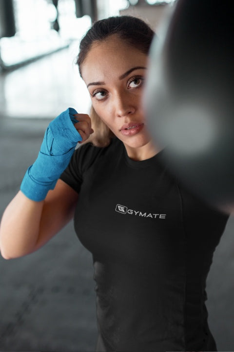 Womens Gym tops & t-shirts activewear flex 2 black