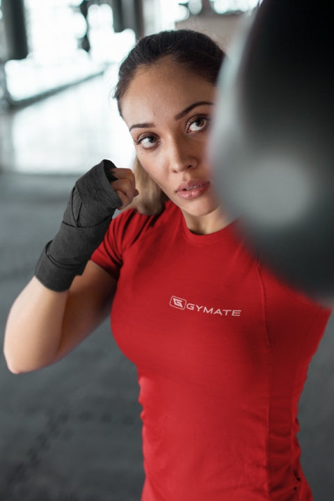 Womens Gym tops & t-shirts activewear flex 2 Red