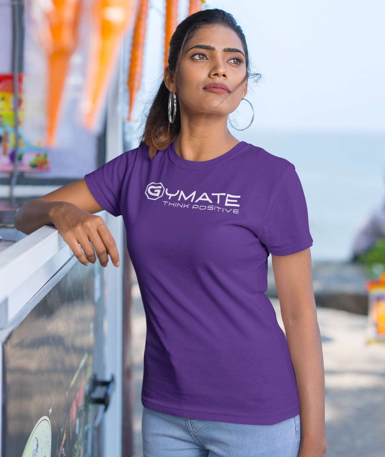 Designer T Shirts For Women | Athleisure Designer T shirts purple
