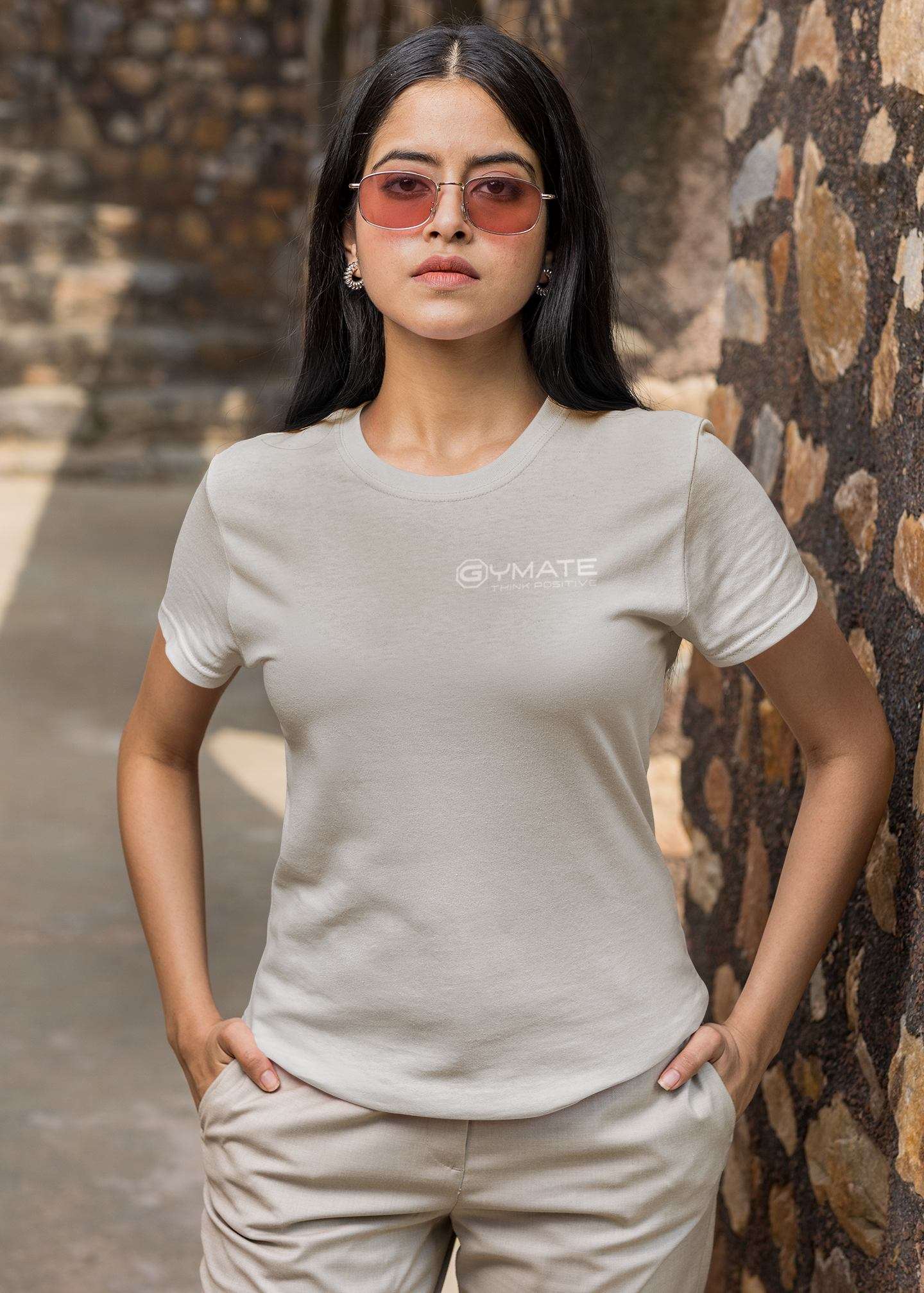 Designer T Shirts For Women | Activewear Designer T shirts grey