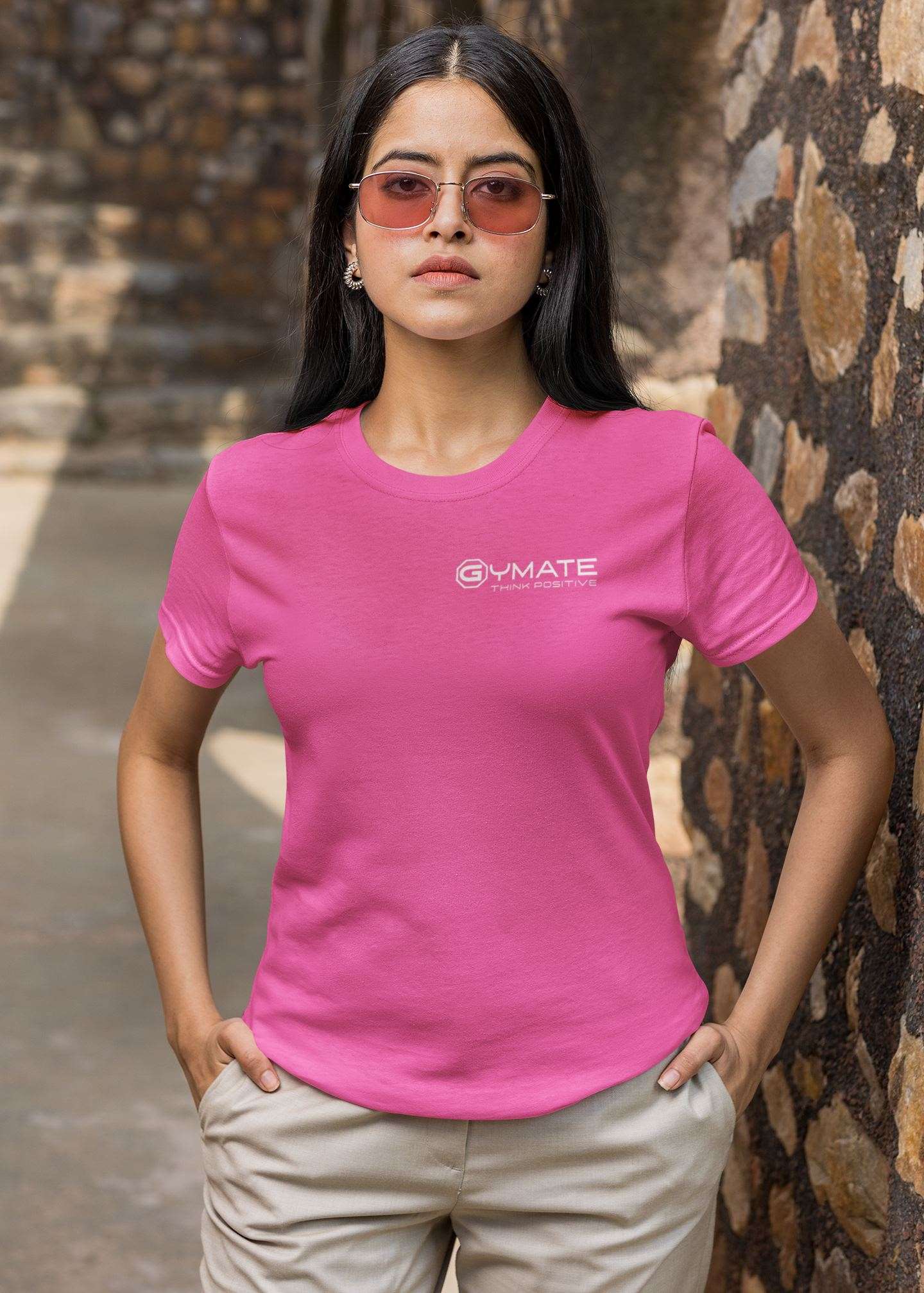 Stylish T Shirts For Women | Activewear Designer T shirts pink