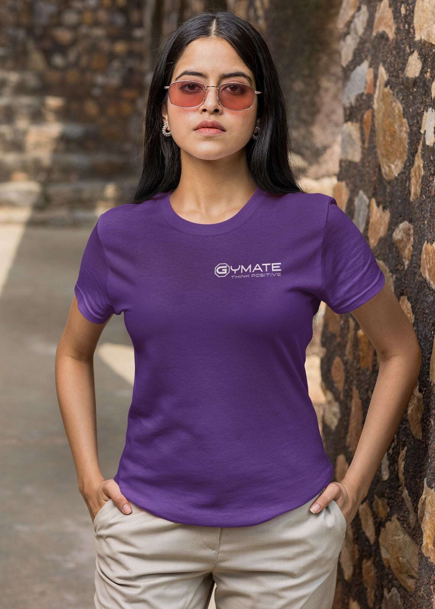 Stylish T Shirts For Women | Activewear Designer T shirts purple