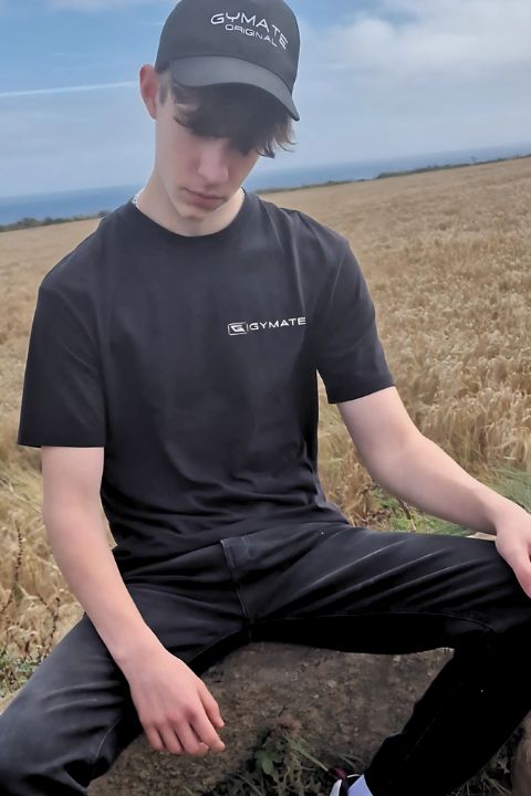 Mens sports t-shirt essential athletic Flex Chest