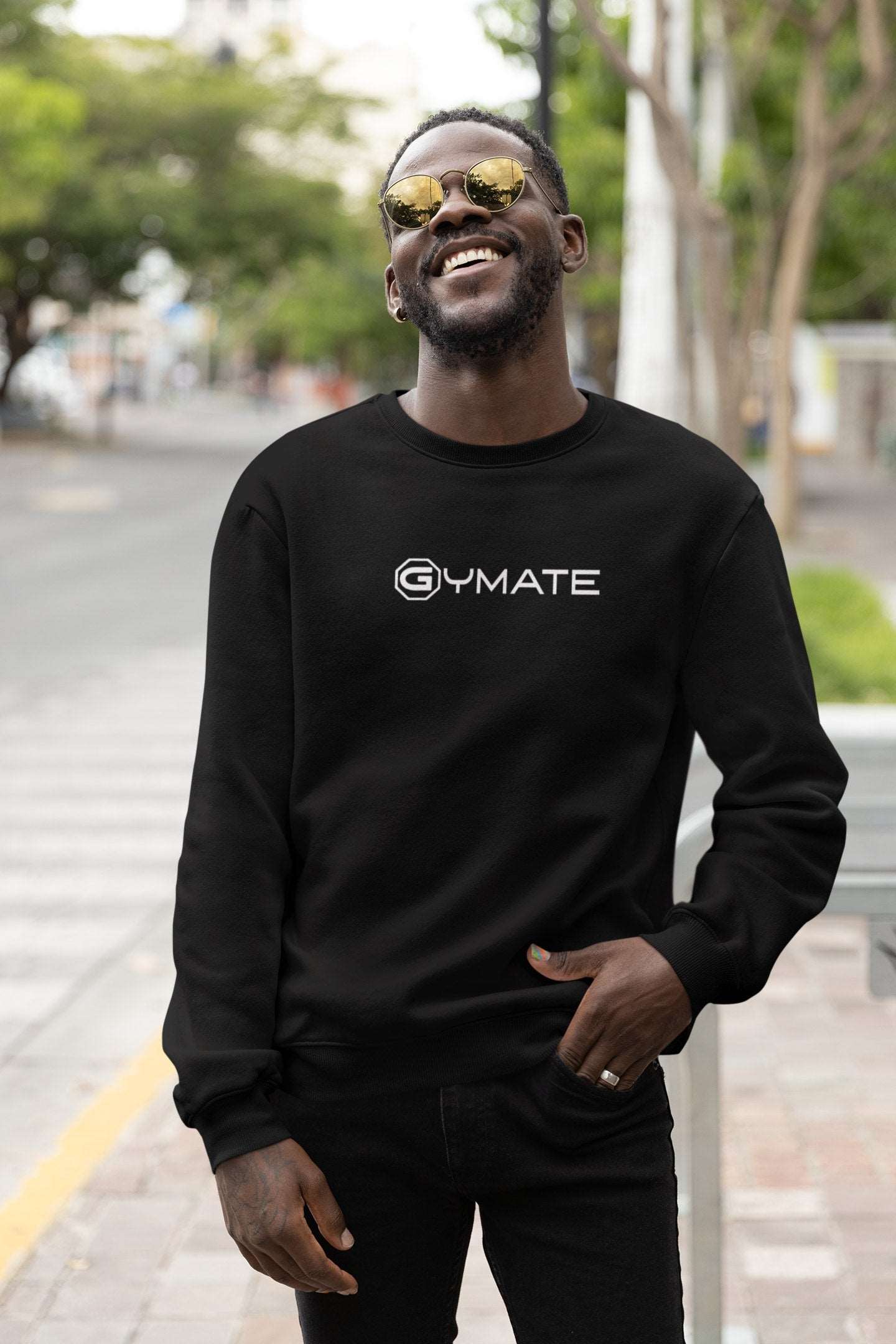 Mens Sweatshirt Gymate Logo [large/ctr] black