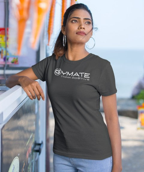 Designer T Shirts For Women | Athleisure Designer T shirts grey dark grey