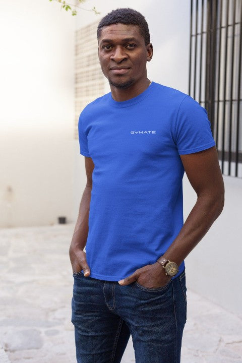 Mens T shirts Original Gymate [chest] blue