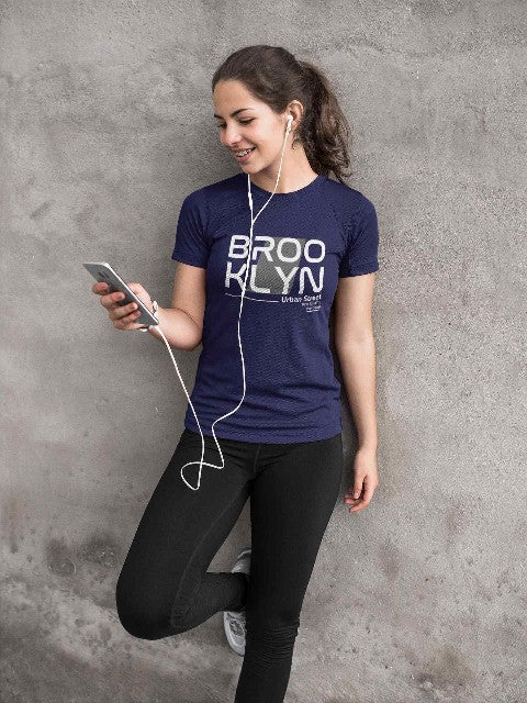 girls gymate pro teens t shirt brooklyn slogan t shirts navy