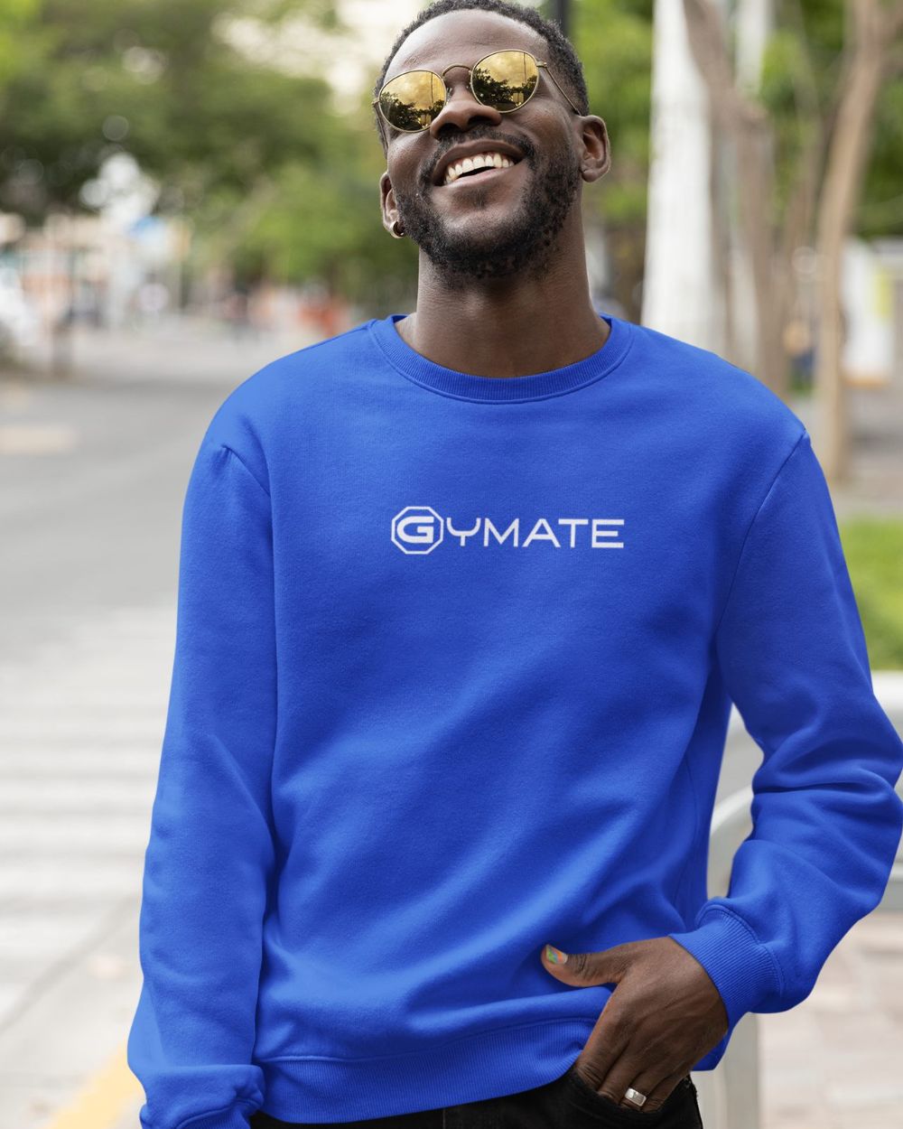 royal blue Mens Sweatshirt Gymate Logo [large/ctr]