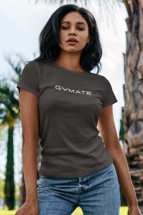 Womens T shirts Gymate Original Ctr Large dark grey
