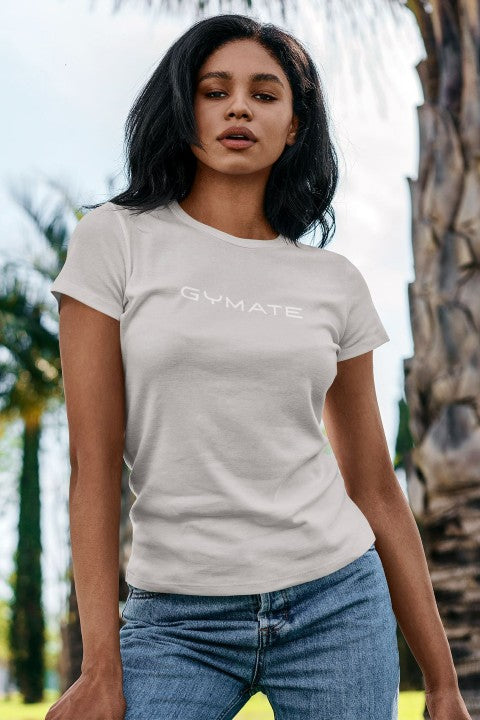 Womens T shirts Gymate Original Ctr Large sports grey
