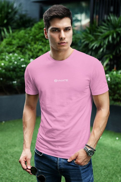 Mens T shirt Gymate ctr/sml pink