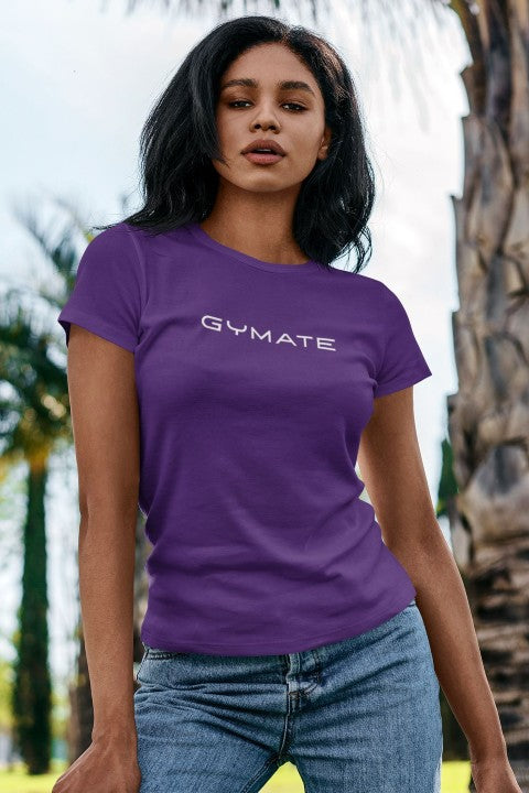 Womens T shirts Gymate Original Ctr Large purple